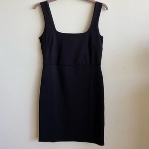 Square Neck Little Black Dress